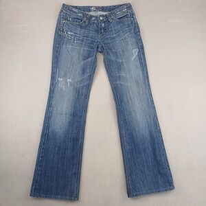 Miss Me 29x31 Womens Jeans Jackson Bootcut Slim Distressed FLAWS